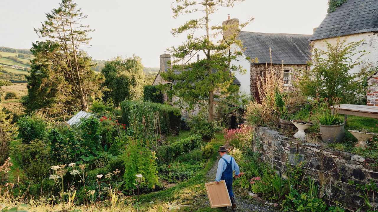A medieval farmhouse in Wales gently renovated by artist Tom Harford Thompson and his wife as a creative retreat