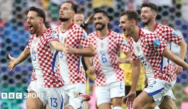Nikola Vlasic heads home Croatia's winner against Ghana at the 2026 FIFA World Cup