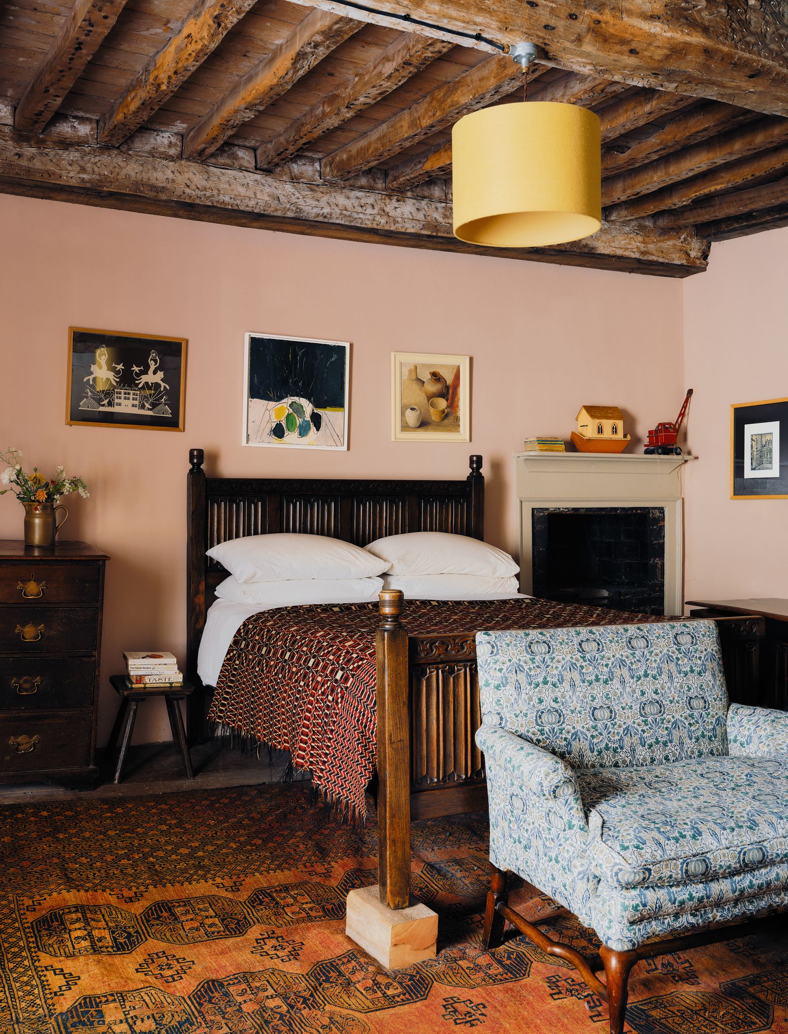 A medieval farmhouse in Wales gently renovated by artist Tom Harford Thompson and his wife as a creative retreat Lamp...