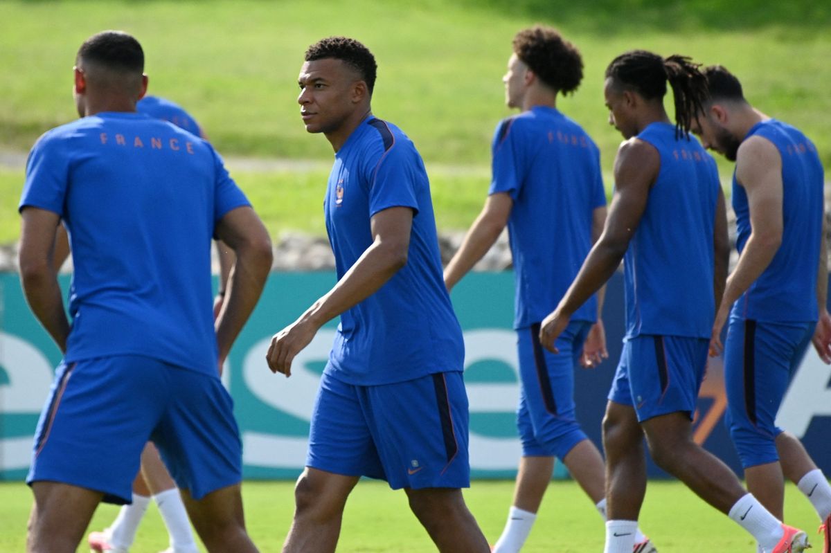 Kylian Mbappe of France during a training session of the French national team, at Philadelphia university on June 21, 2026 in Philadelphia, Pennsylvania.