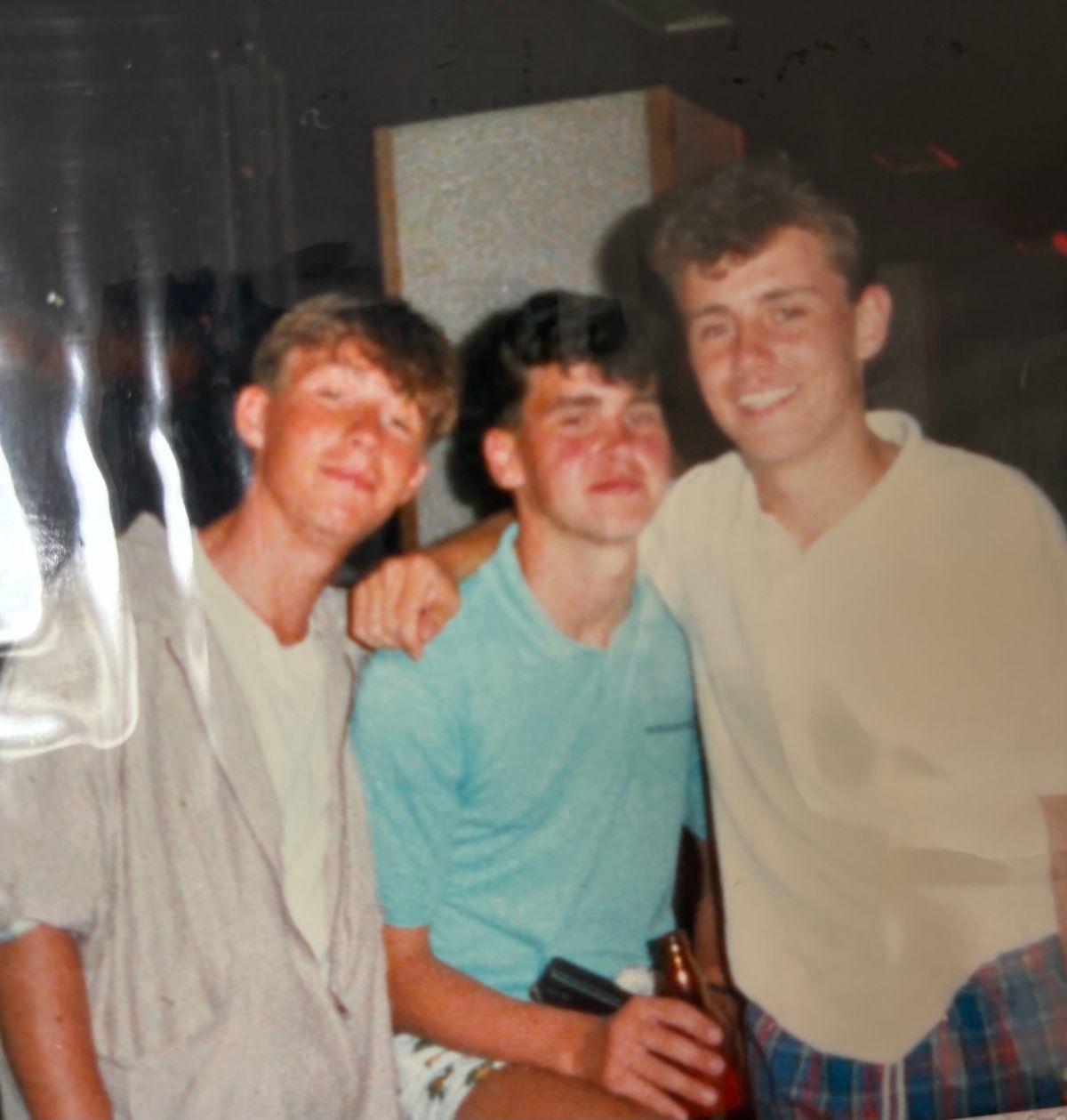 The trio in Cala Millor, Majorca, in 1987.