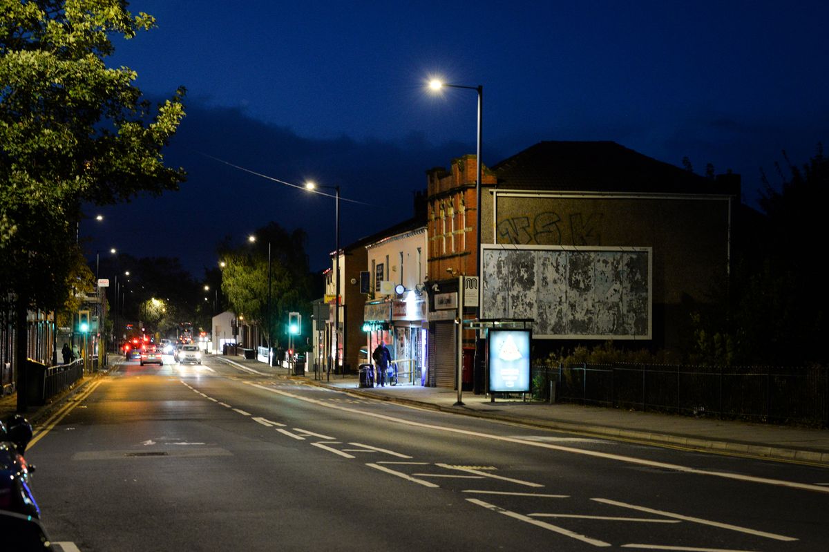 The incident was reported on Oldham Road in Ashton-under-Lyne
