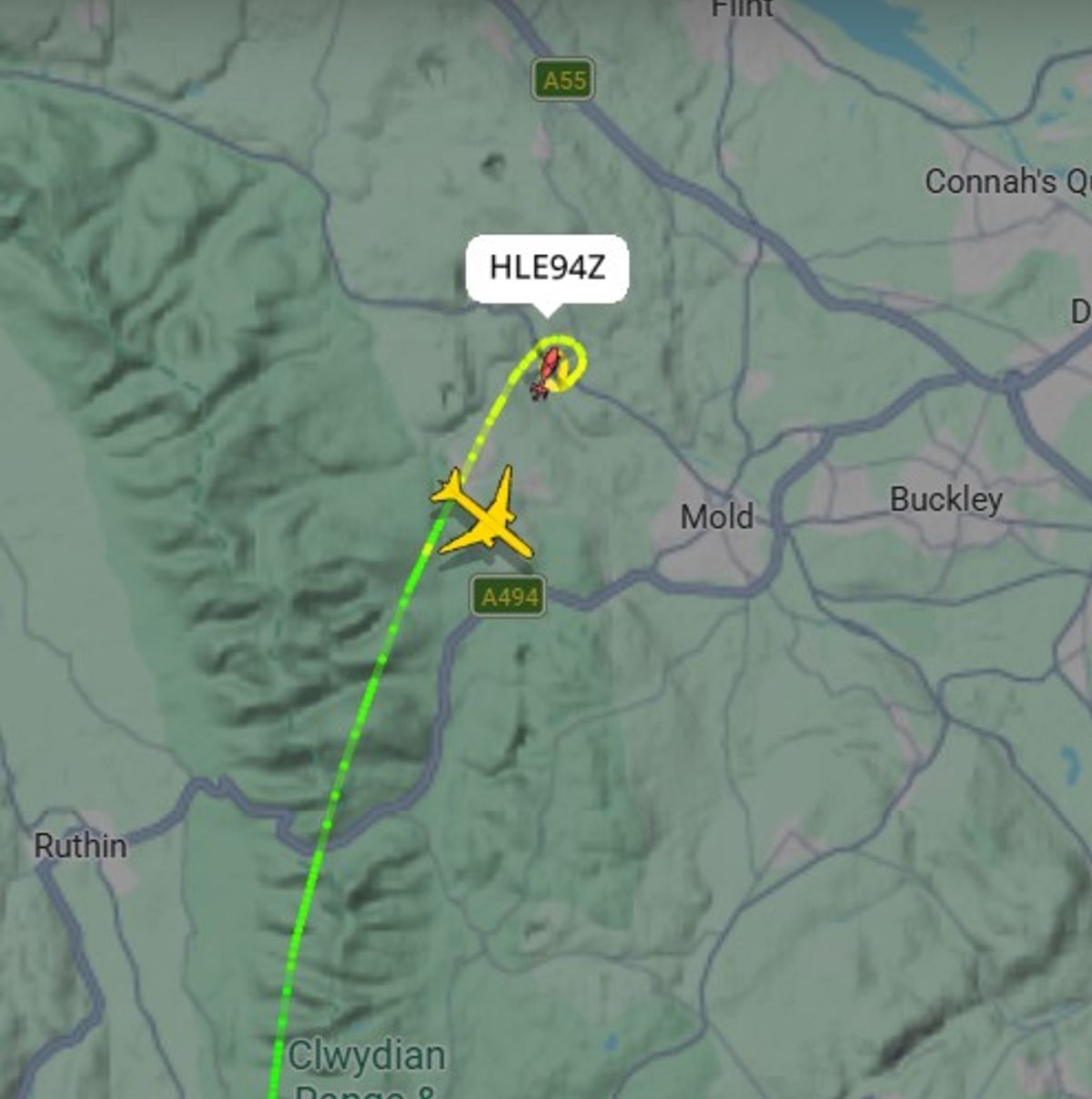 Air ambulance lands near crash scene