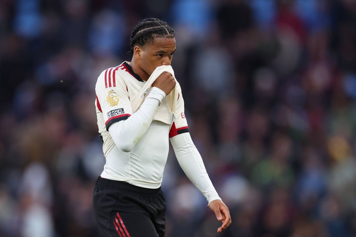 BIRMINGHAM, ENGLAND - MAY 15: Rio Ngumoha of Liverpool reac during the Premier League match between Aston Villa and Liverpool at Villa Park on May 15, 2026 in Birmingham, England. (Photo by Catherine Ivill - AMA/Getty Images)