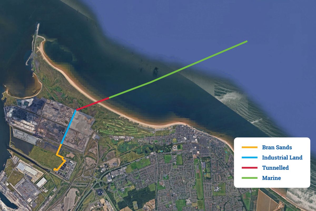 The preferred route for the pipeline