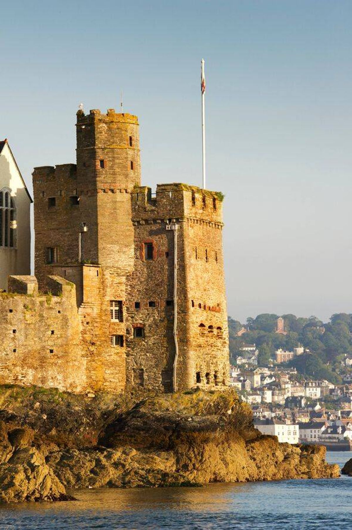 Dartmouth Castle, Devon, 2012. General view of the castle from the mouth of the River Dart. Begun in the late 14th century, the