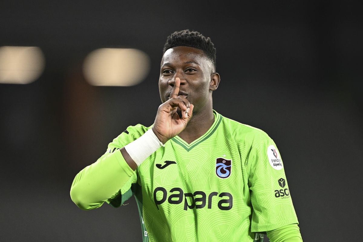 Andre Onana playing for Trabzonspor