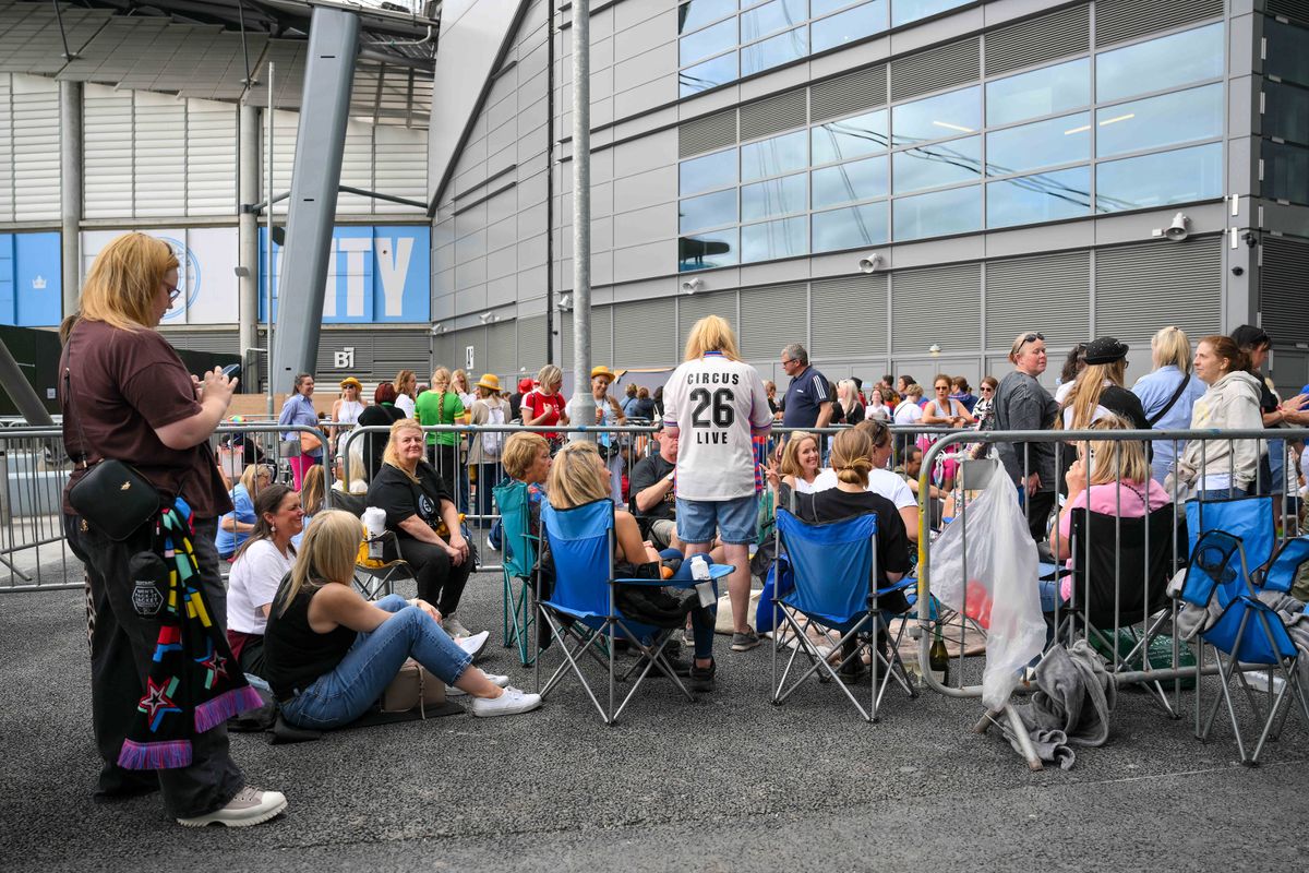 Take That fans at Etihad Stadium, Manchester on June 19, 2026 as Howard Donald, Mark Owen and Gary Barlow stage their homecoming gigs. Gary Oakley/Manchester Evening News