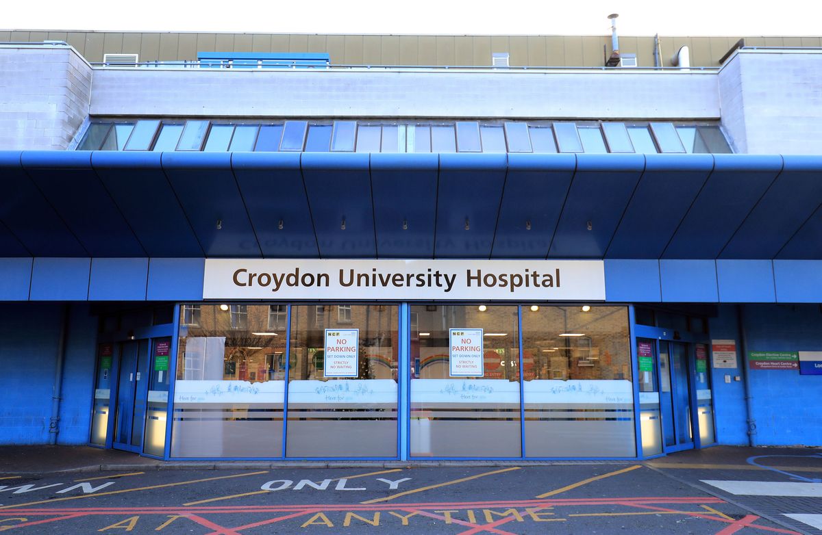 Croydon University Hospital in Croydon, U.K., on Saturday, Dec. 5, 2020. Having cleared the shot from Pfizer Inc. and BioNTech SE, the U.K. is set to become the first Western country to vaccinate its citizens, a turning point in the battle to halt a pathogen that has killed more than 1.5 million people. Photographer: Gareth Fuller/PA Wire/Bloomberg via Getty Images