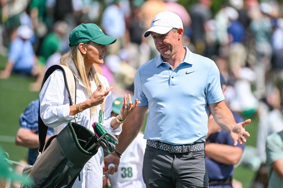 Erica Stoll and Rory McIlroy speak