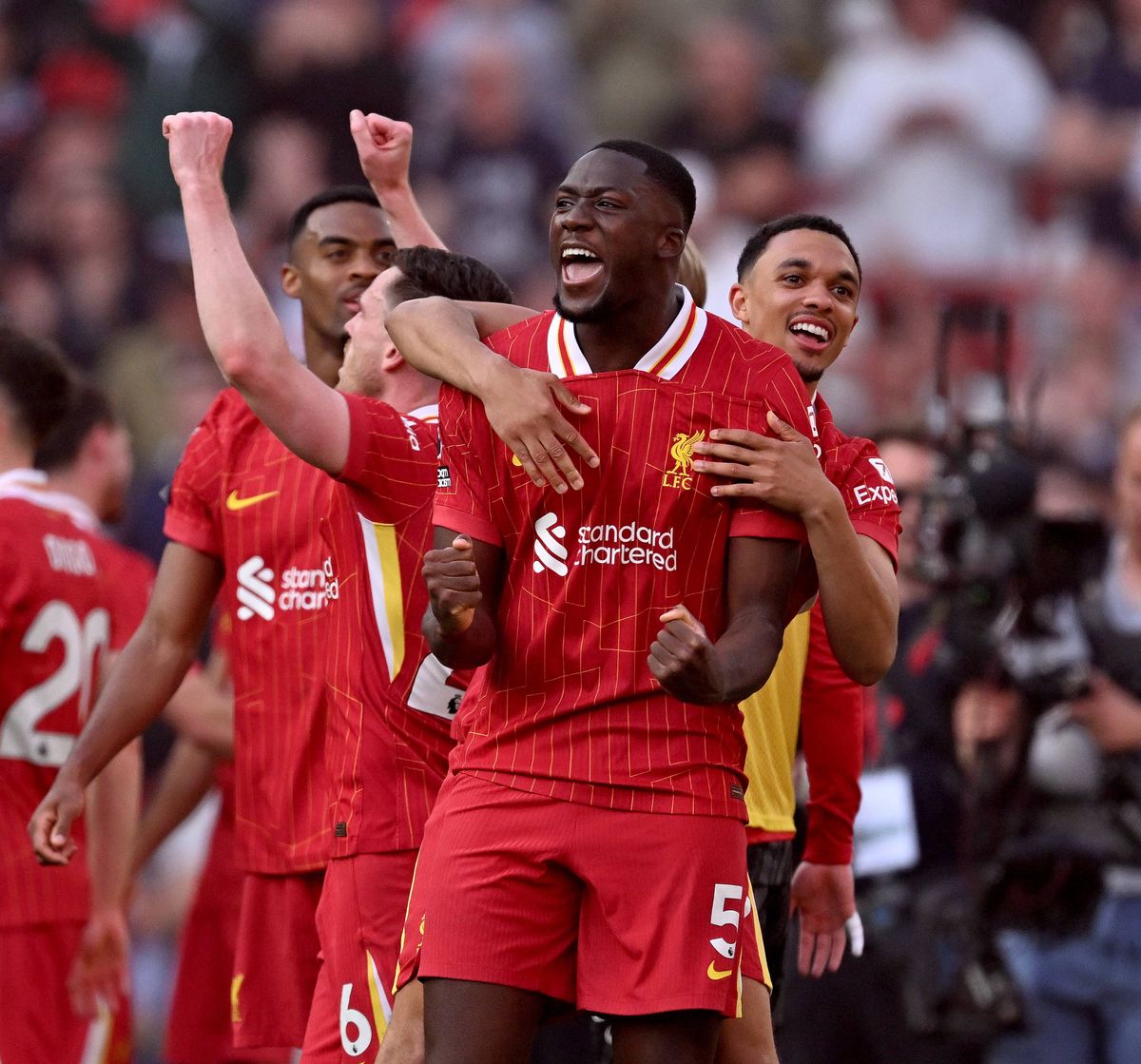 Ibrahima Konate and Trent Alexander-Arnold