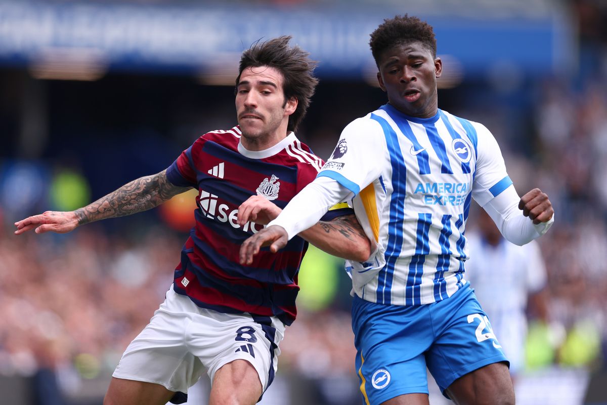 Sandro Tonali and Carlos Baleba