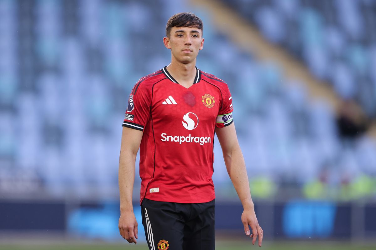 Sonny Aljofree during a Manchester United U21 game