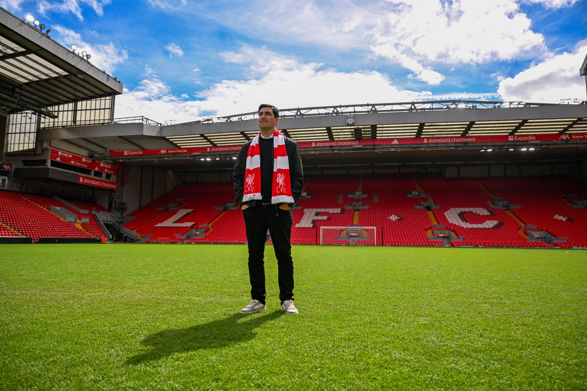New Liverpool head coach Andoni Iraola.