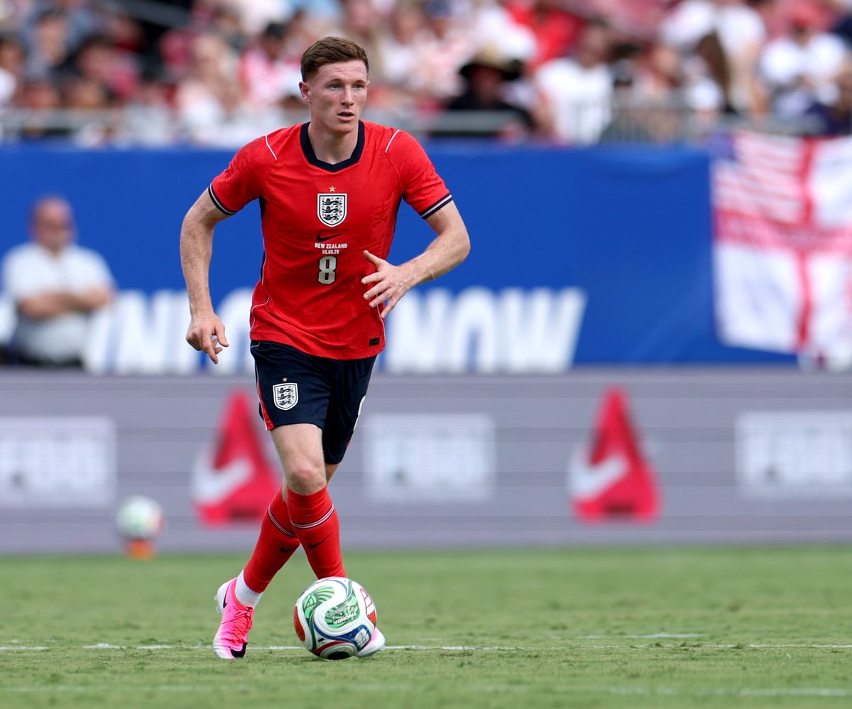Elliot Anderson playing for England