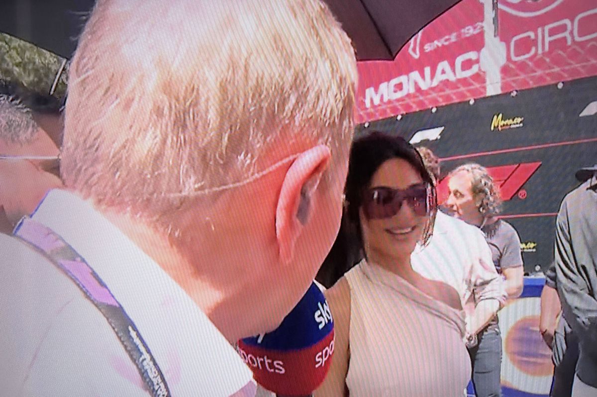 Martin Brundle and Kim Kardashian