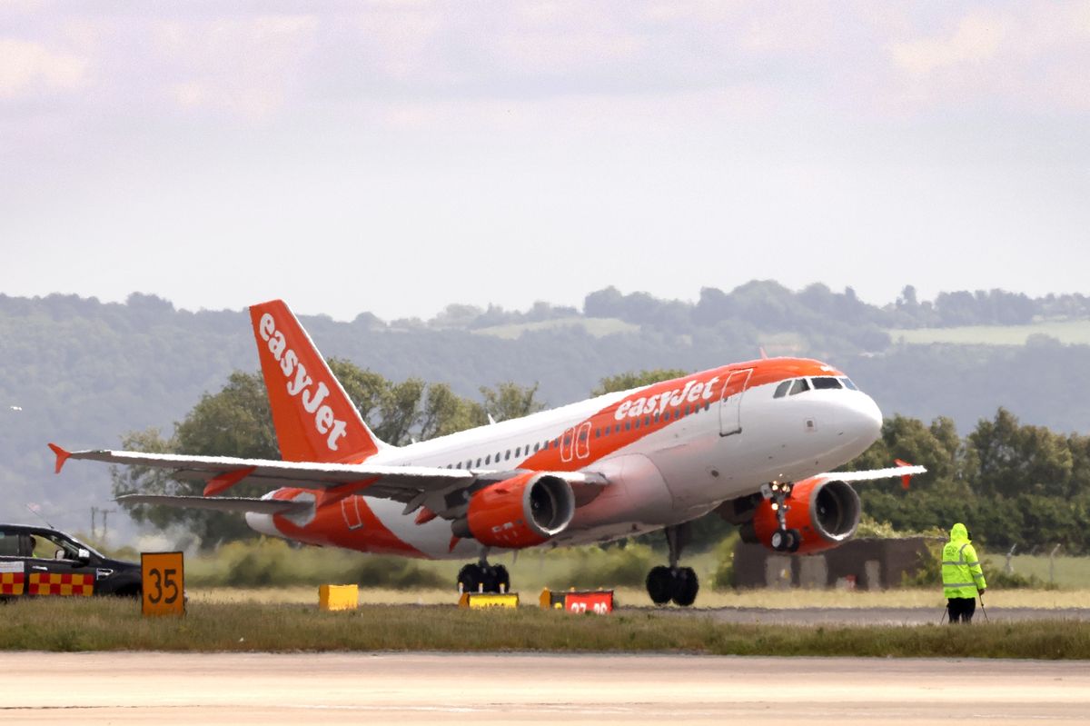 Generic picture of easyJet plane at Liverpool John Lennon Airport