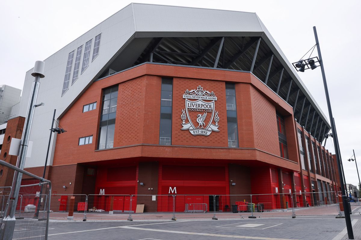 The newly expanded Anfield Road End at Anfield
