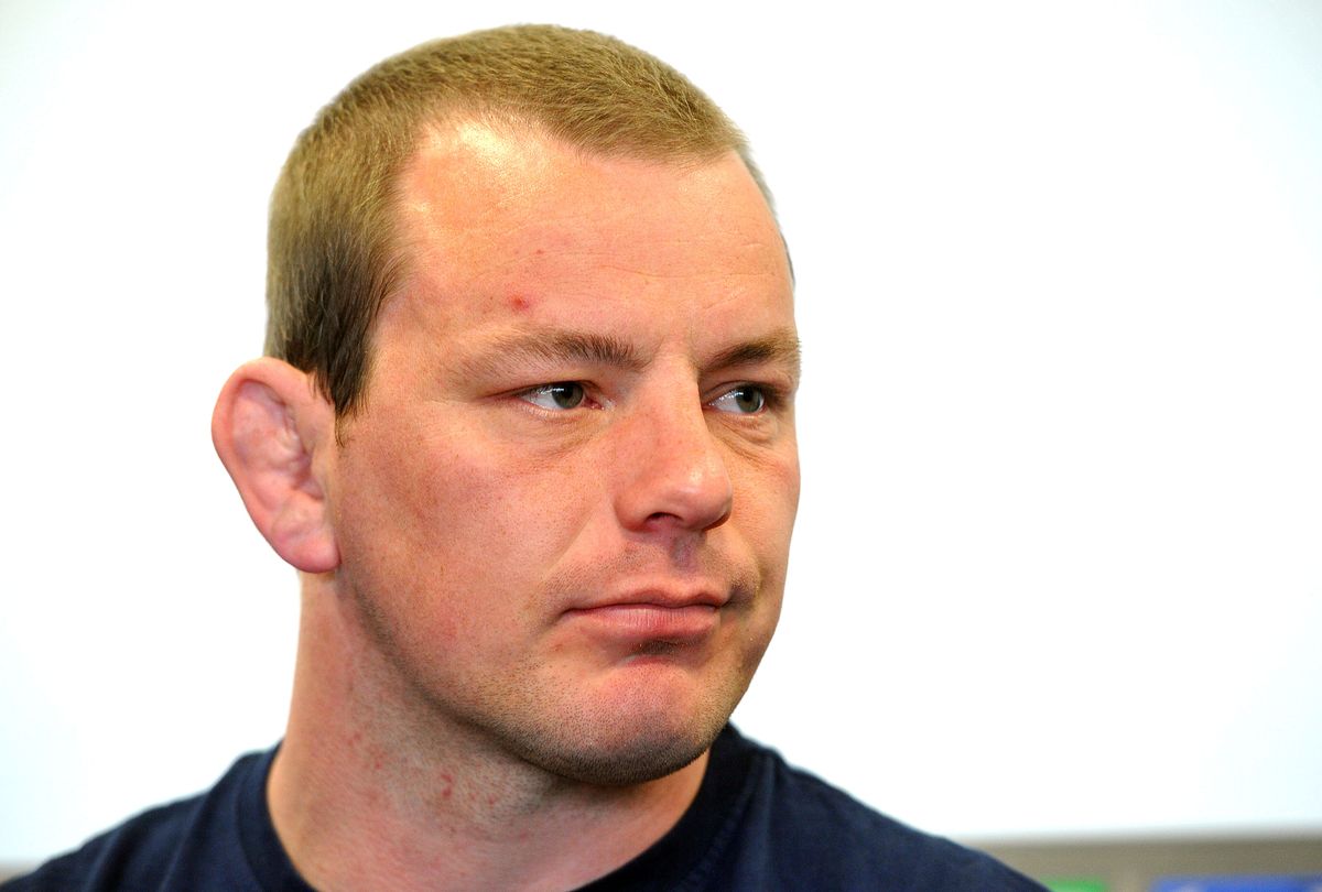 Matthew Rees after returning from cancer treatment