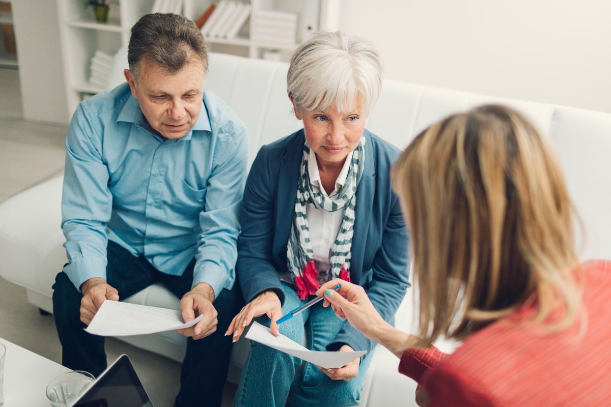 Getty generic finance image - couple getting legal advice 