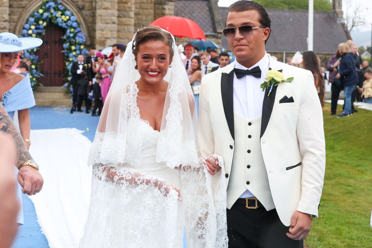 Venezuela Fury and Noah Price on their wedding day