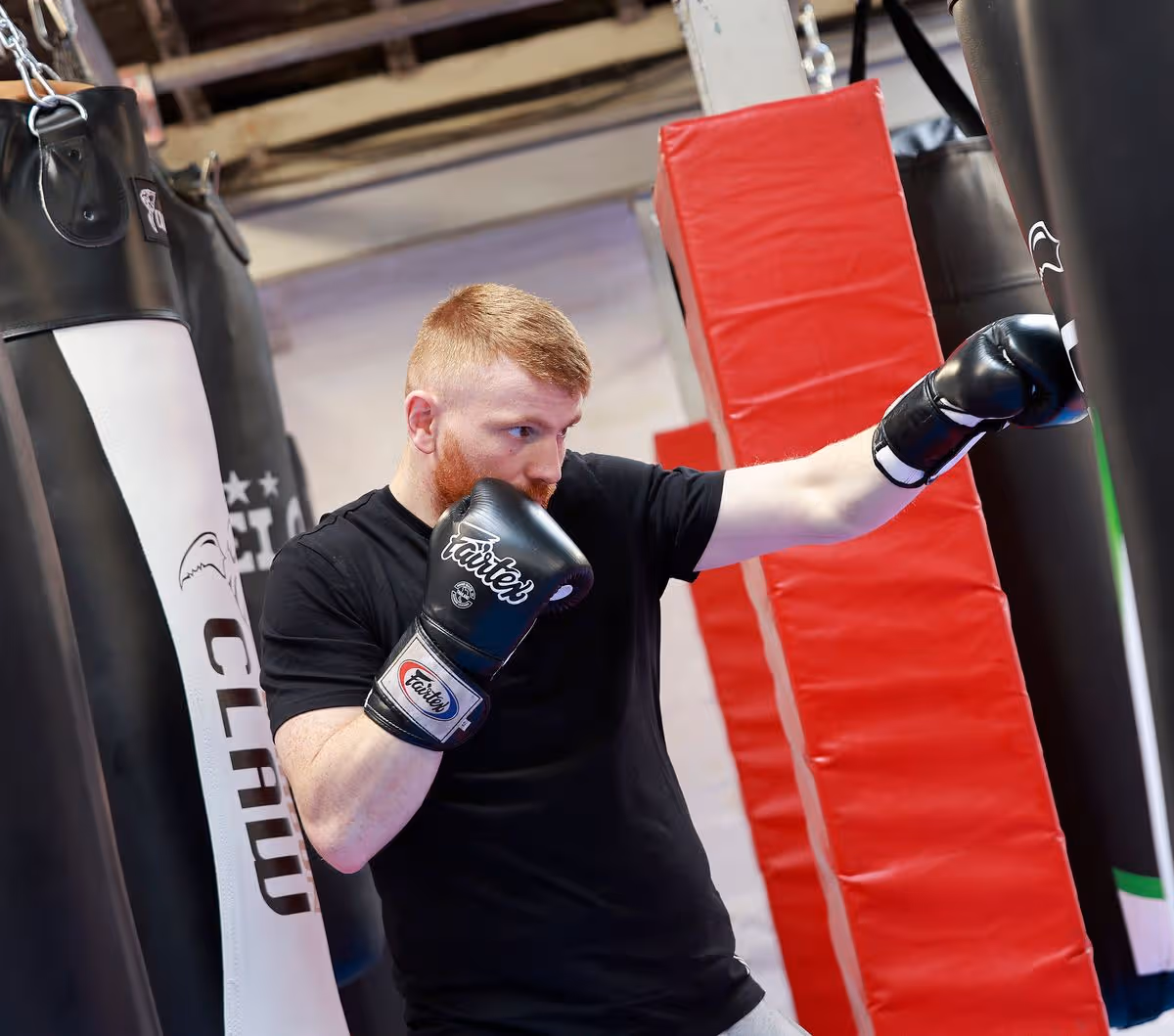 Sean first got into boxing aged 14.