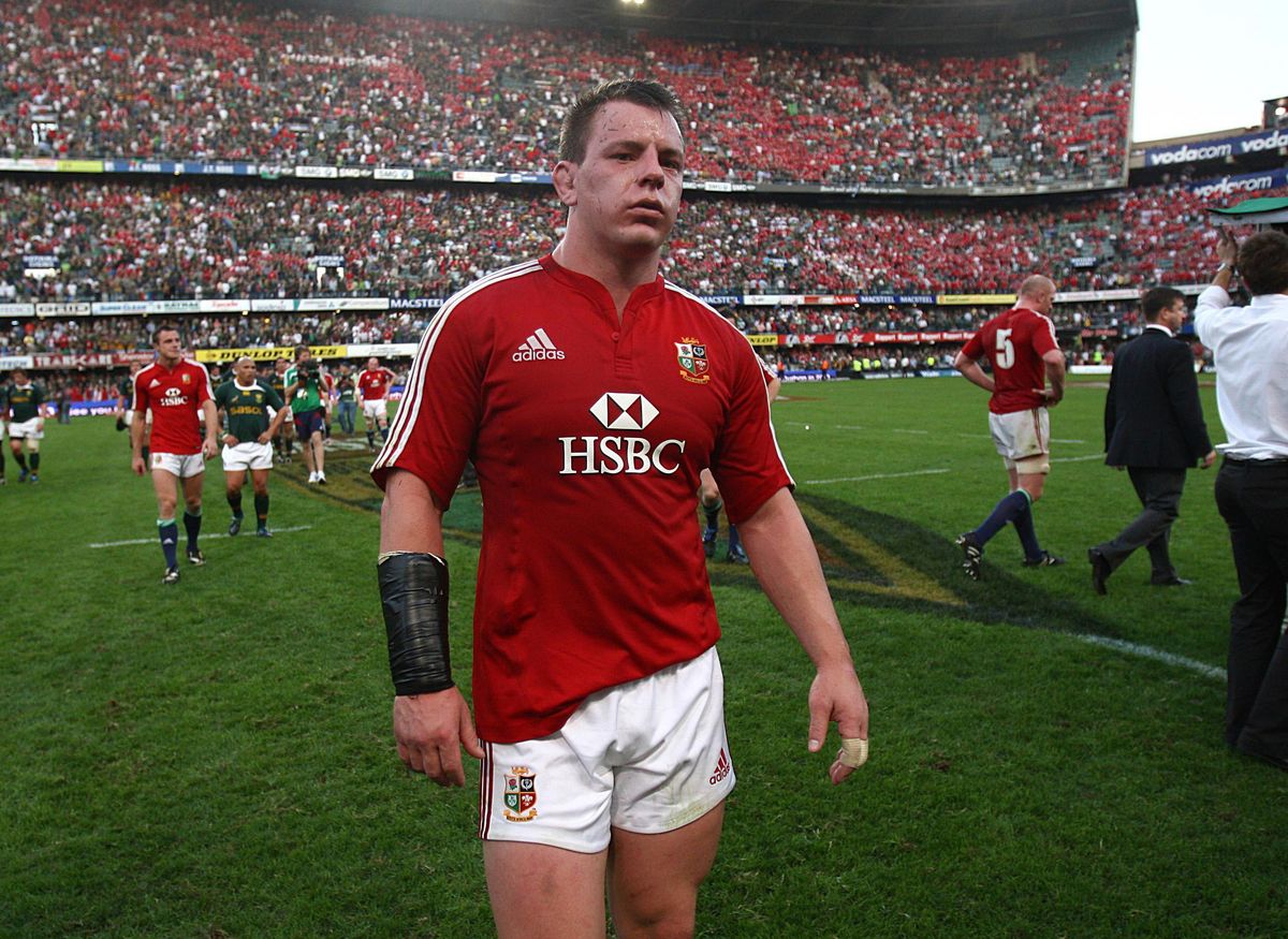 Matthew Rees playing for the British and Irish Lions in 2009