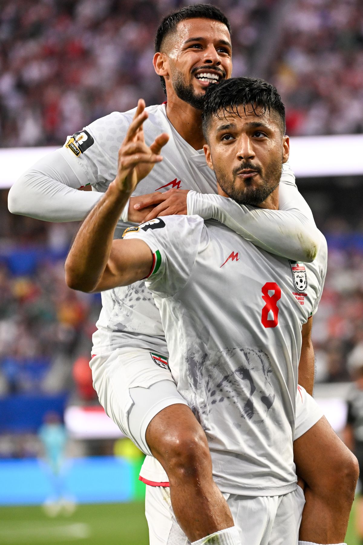 Mohammad Mohebi has been accused of a 'gun celebration'