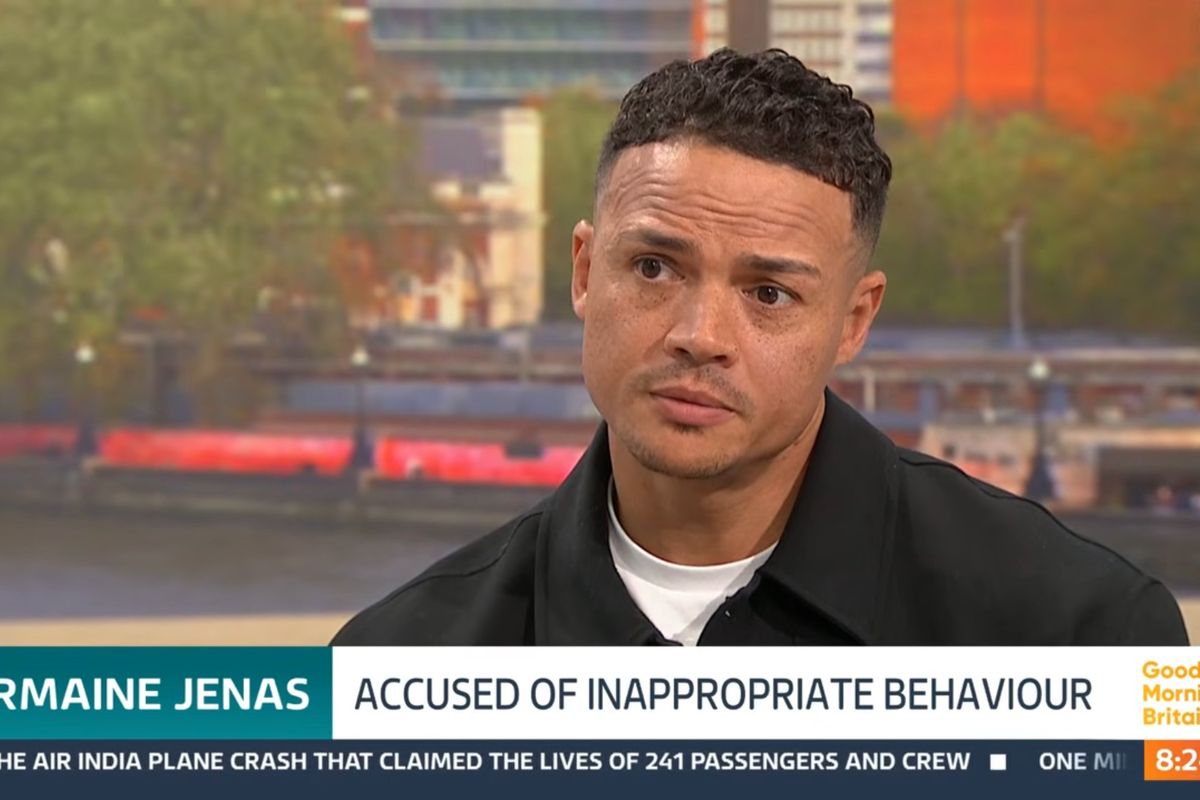 Former footballer Jermaine Jenas on ITV's Good Morning Britain