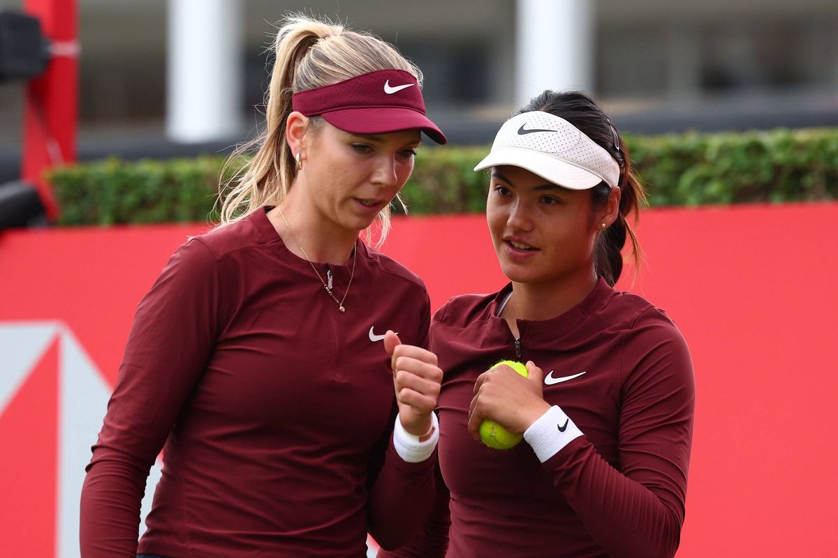 Katie Boulter and Emma Raducanu
