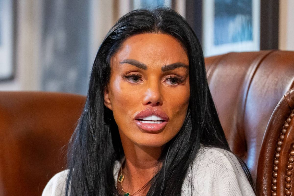 CAMBRIDGE, UNITED KINGDOM - MAY 07: Katie Price speaks at The Cambridge Union on May 07, 2025 in CAMBRIDGE, UNITED KINGDOM. (Photo by Nordin Catic/Getty Images for The Cambridge Union)