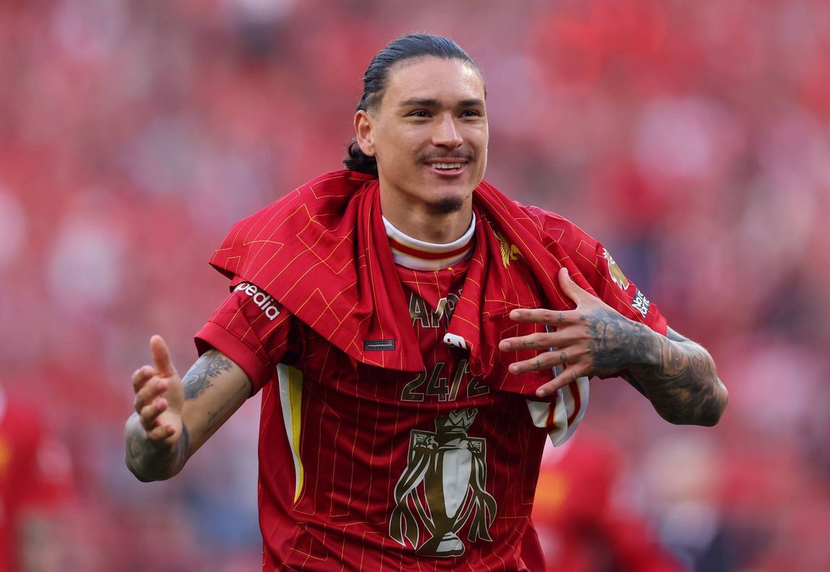Darwin Nunez celebrates for Liverpool