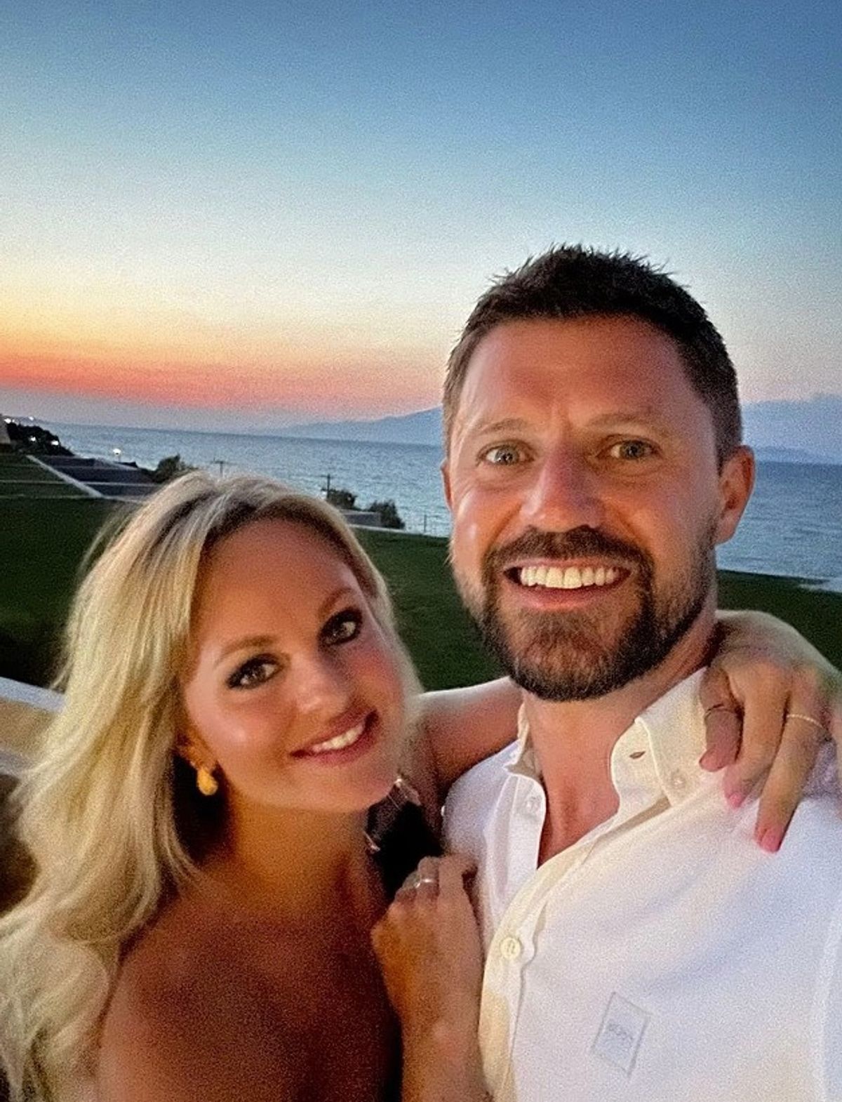 Tina with ex Adam Fadle