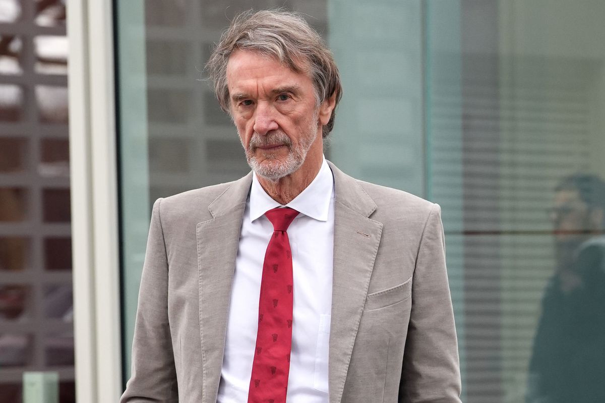 Sir Jim Ratcliffe looks on