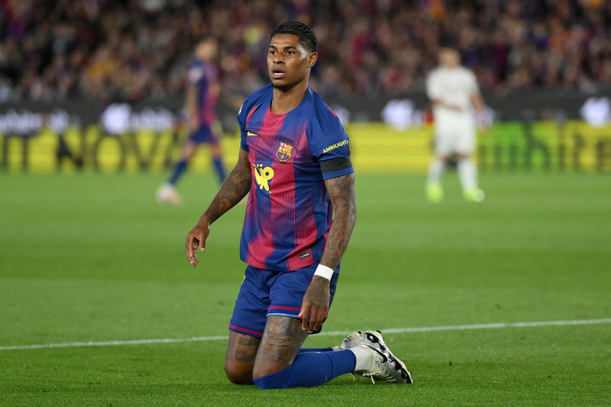 Marcus Rashford during a Barcelona game