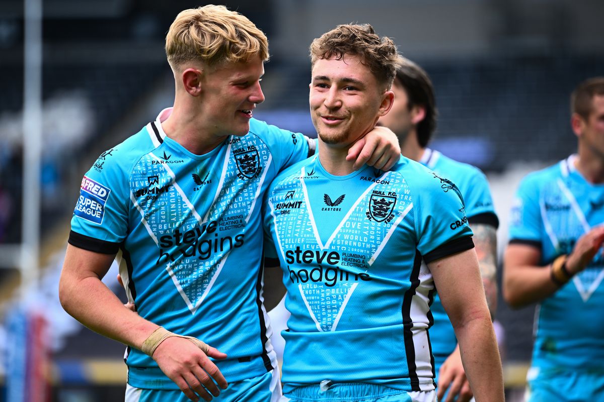 Hull FC young guns Will Hutchinson and Lloyd Kemp.