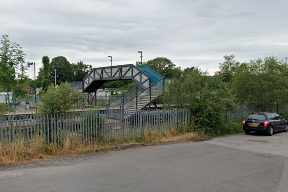 A railway station car park