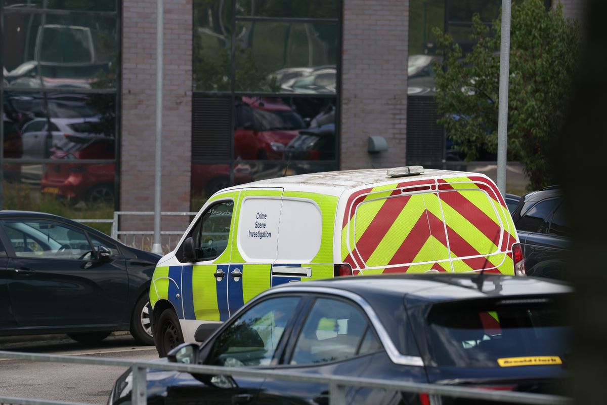 Police respond to a stabbing at the Co-op Academy Manchester