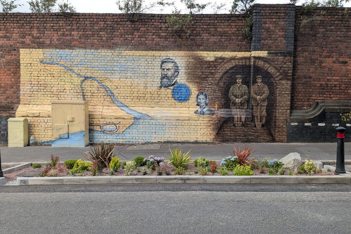 One of the rain gardens in Blundell Street