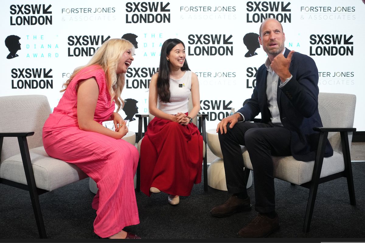 William with period equity and gender equality activist Vivi Lin and Diana Legacy Award winner Sophie Pender