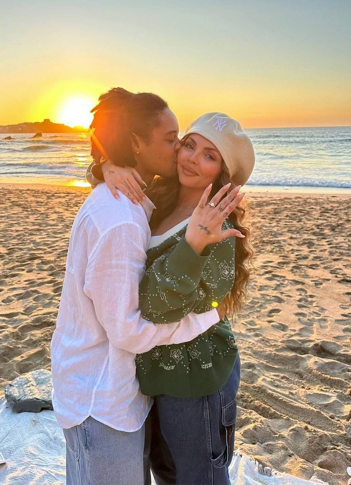 Jesy Nelson and Zion Foster