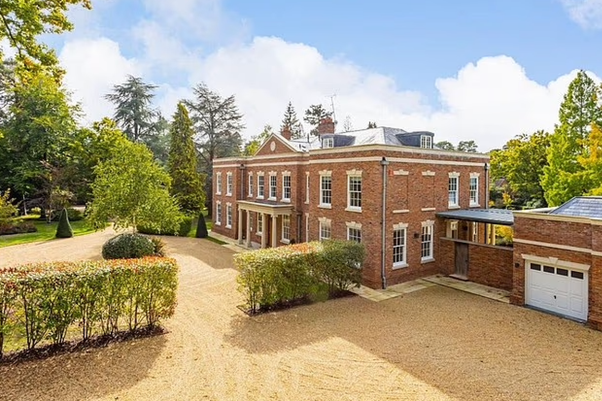 The mansion in Wentworth, pictured before a makeover, which Rory McIlroy and his family bought