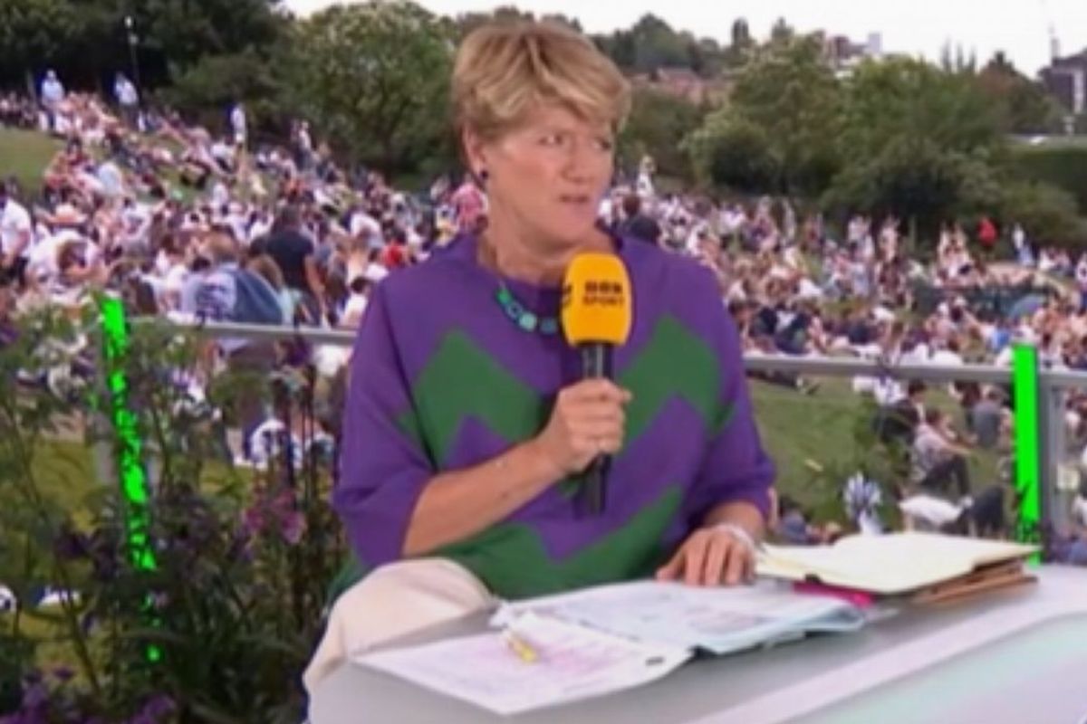 Clare Balding speaking on the BBC's coverage of Wimbledon