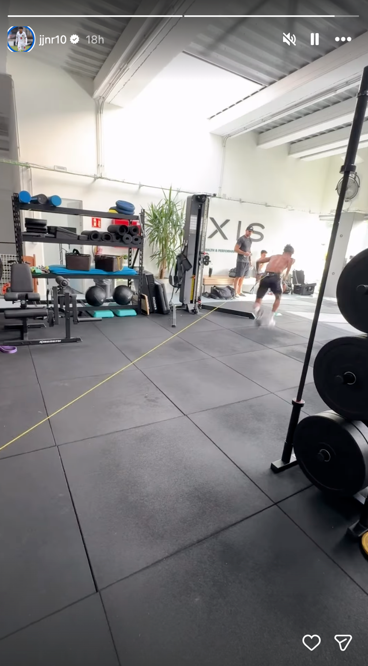 JJ Gabriel in the gym