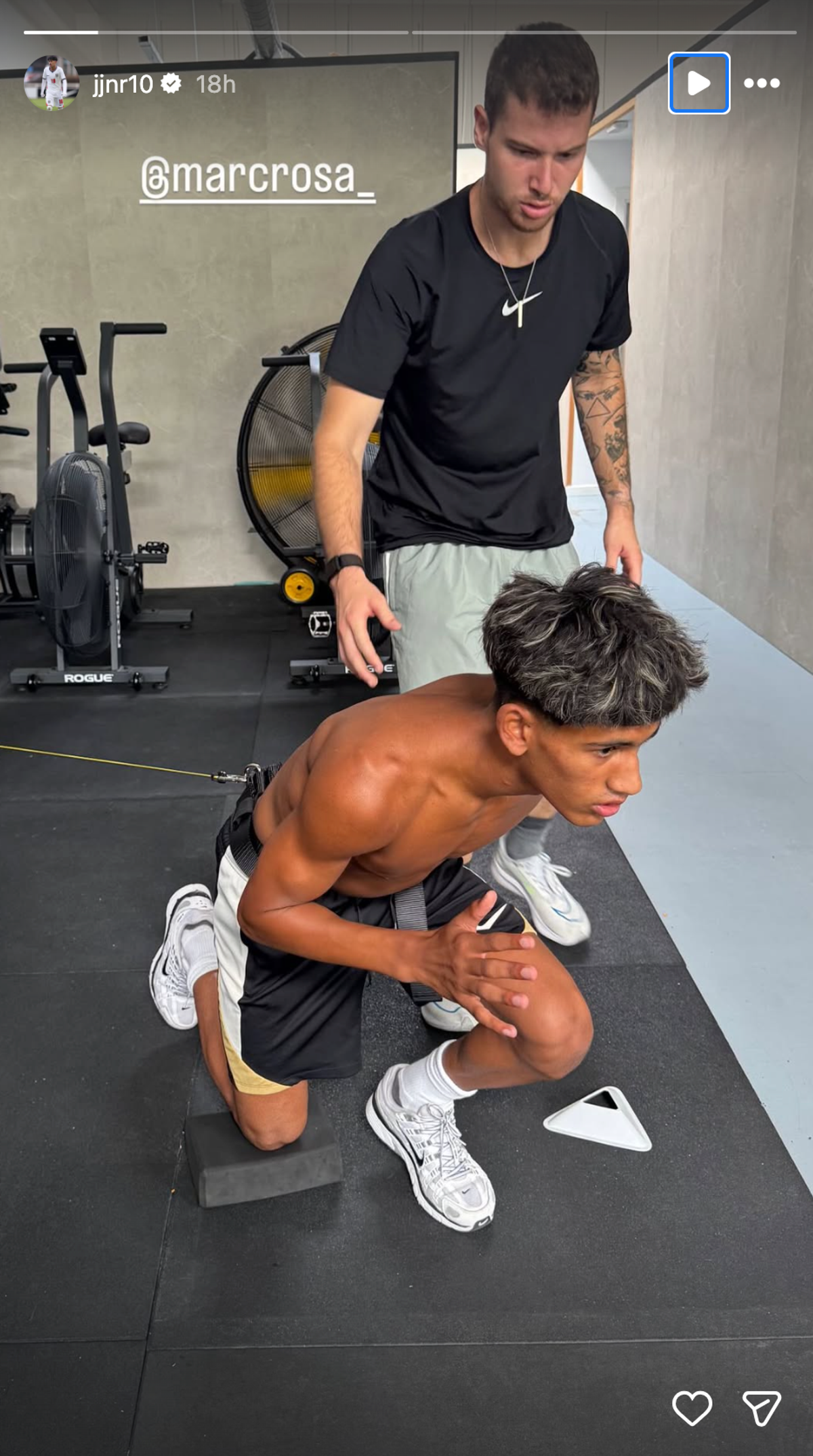 JJ Gabriel in the gym