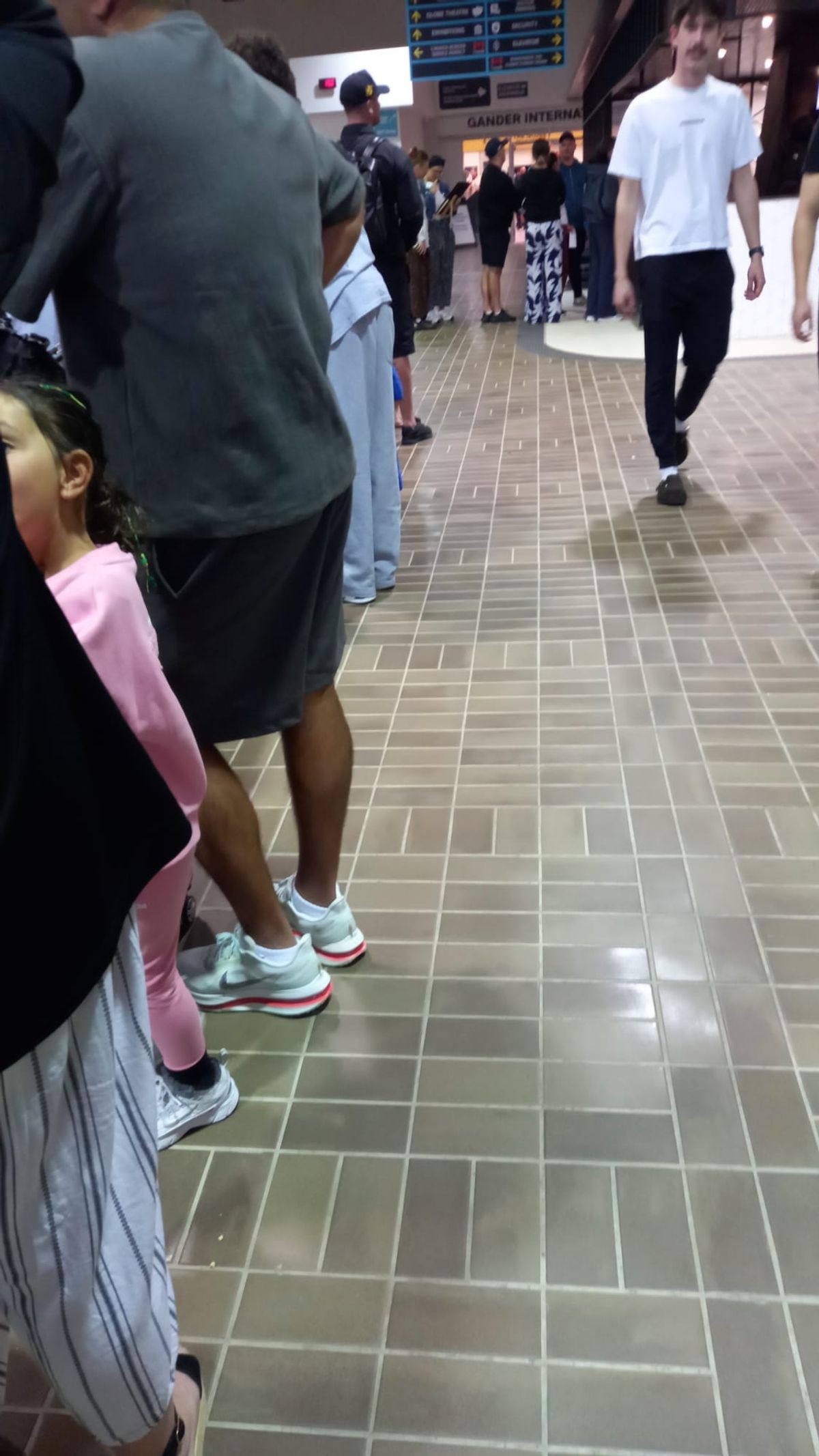 The passengers were stranded in Canada