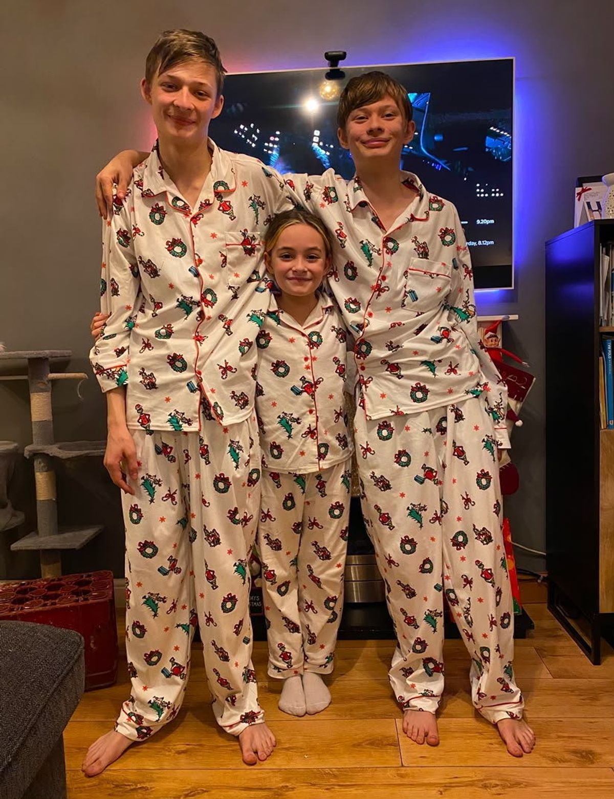 Ethan pictured with his sister, Gracie and brother, Will.
