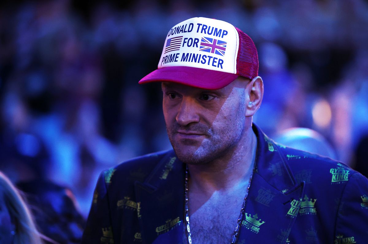 Boxer Tyson Fury is seen during UFC Freedom 250 at the White House on June 14, 2026
