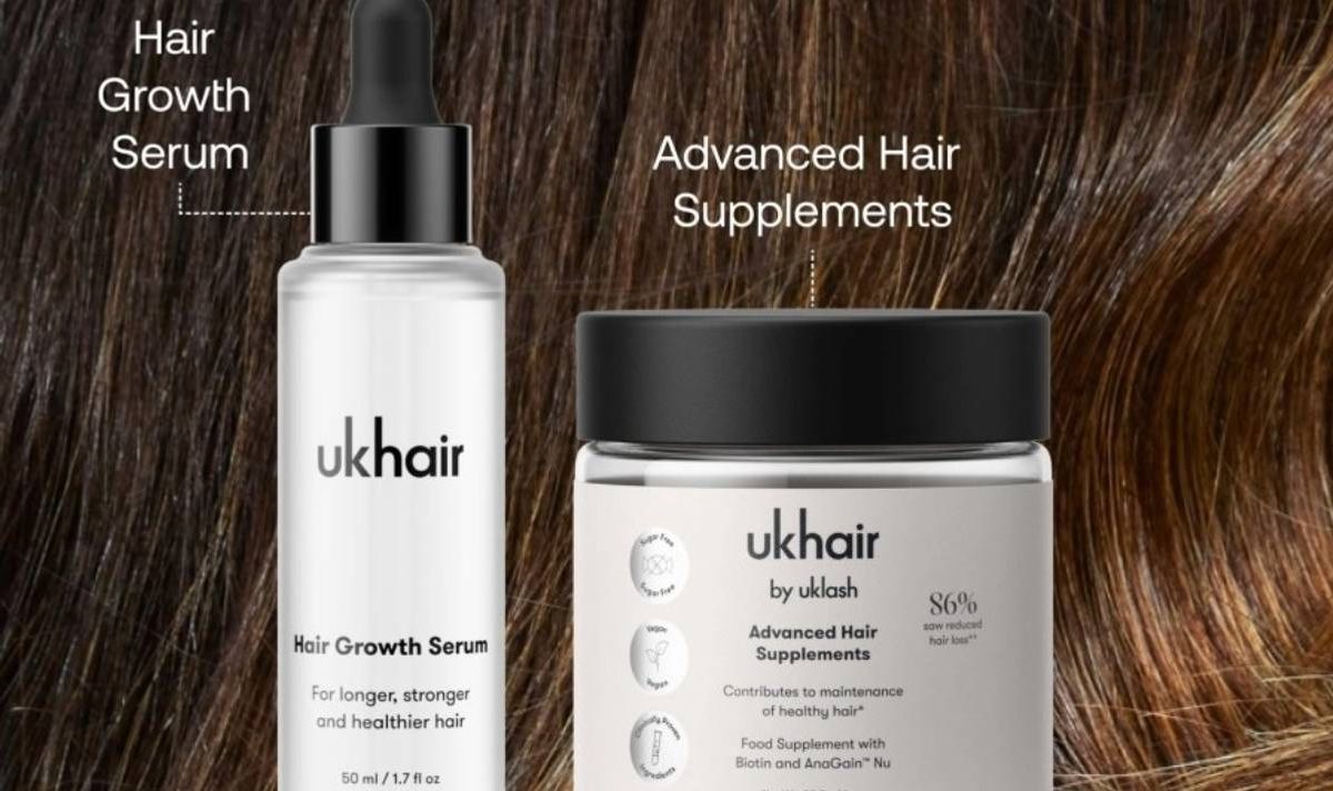 UKLASH recommends pairing the Advanced Hair Supplements with the Hair Growth Serum for optimal results