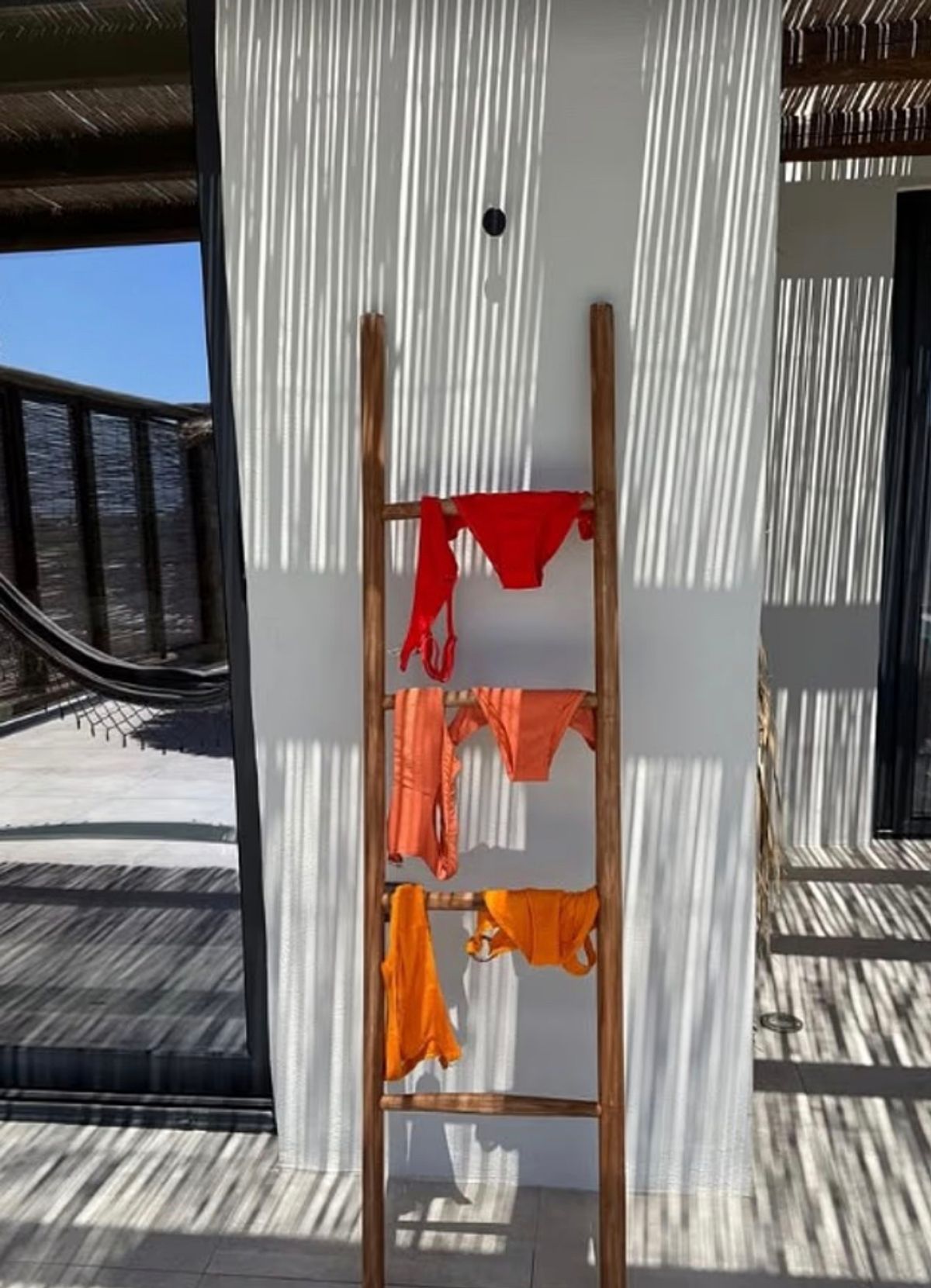 She also posted her bikinis